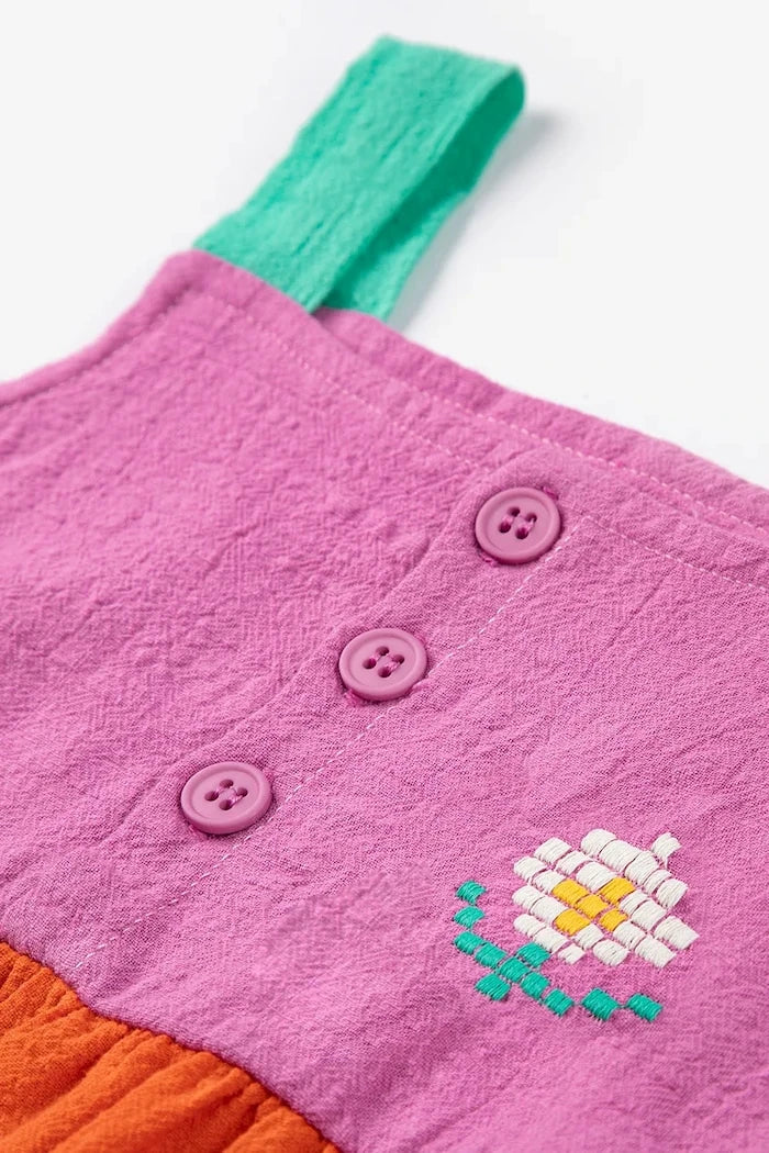 Бебешка памучна рокля Bobo Choses Pixel Daisy