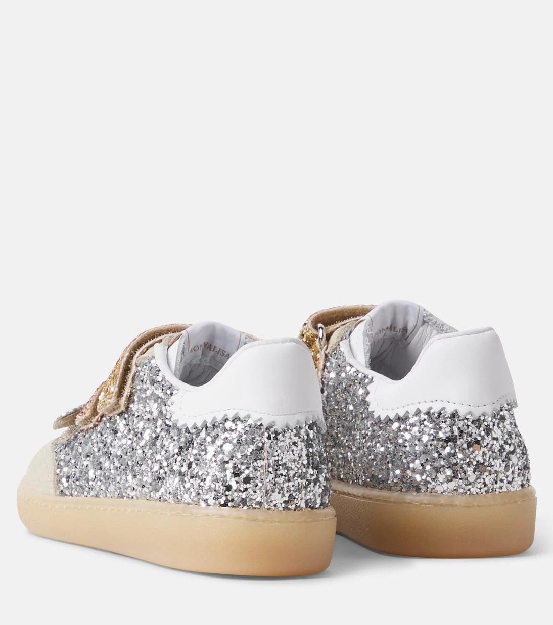 Monnalisa - Glitter suede sneakers