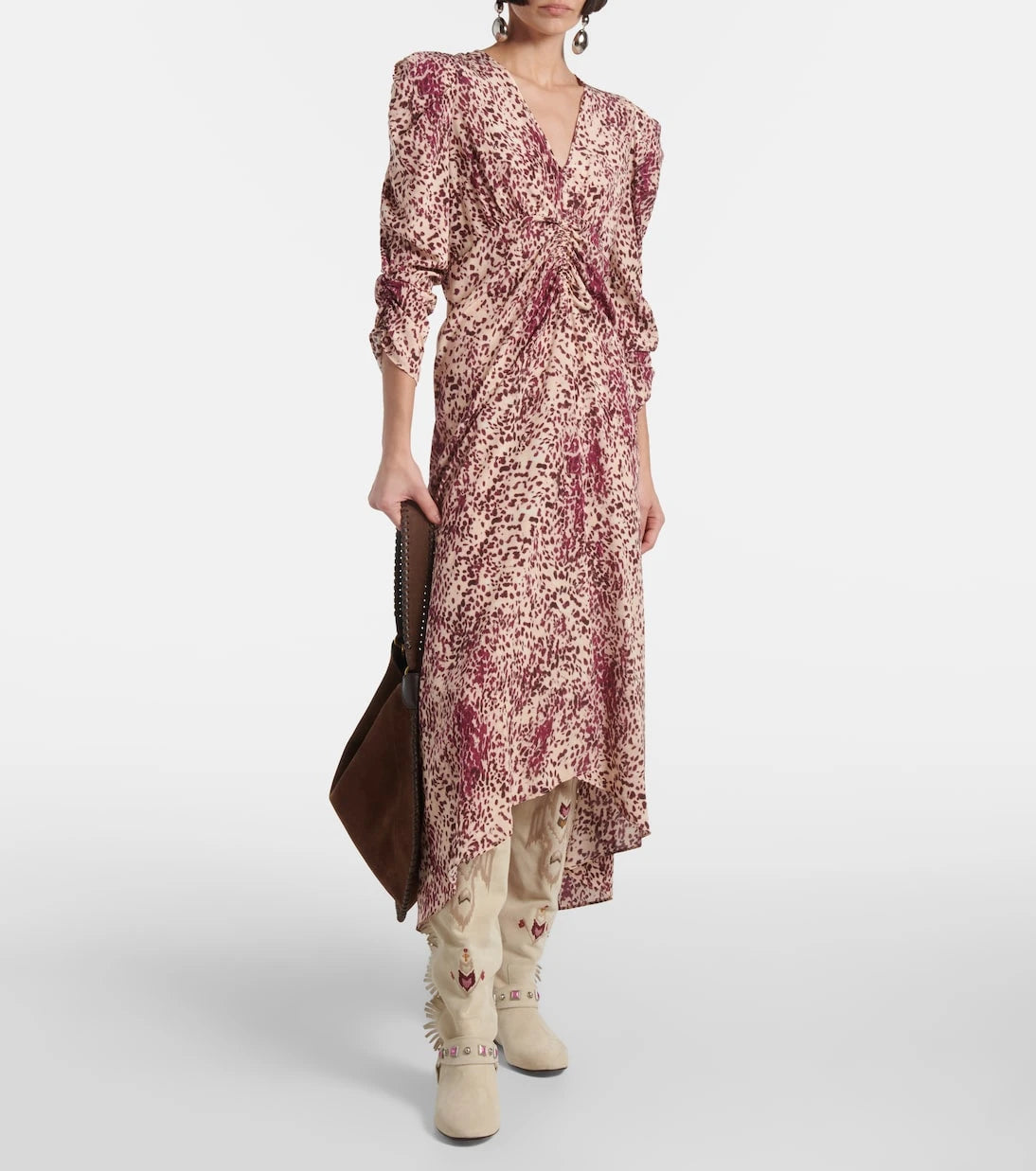 Isabel Marant - Soksa embroidered suede knee-high boots