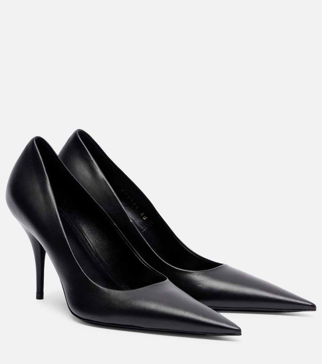 Balenciaga - حذاء أفنيو 90 الجلدي بكعب عالٍ