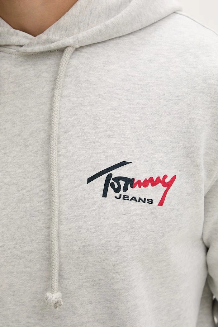 Tommy Jeans Erkek Pamuklu Kapüşonlu Sweatshirt