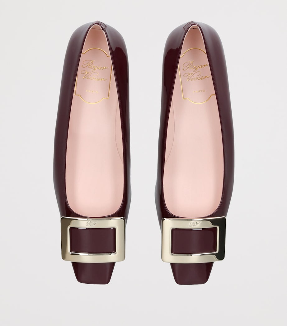 Roger Vivier Patent Leather Belle Vivier Trompette Ballet Flats