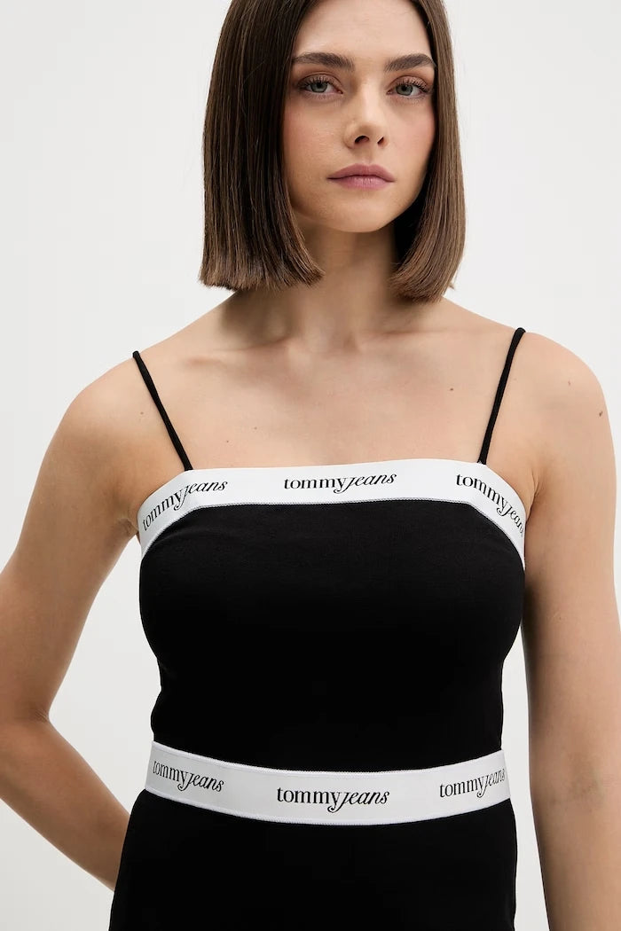 Tommy Jeans лятна рокля с вискоза