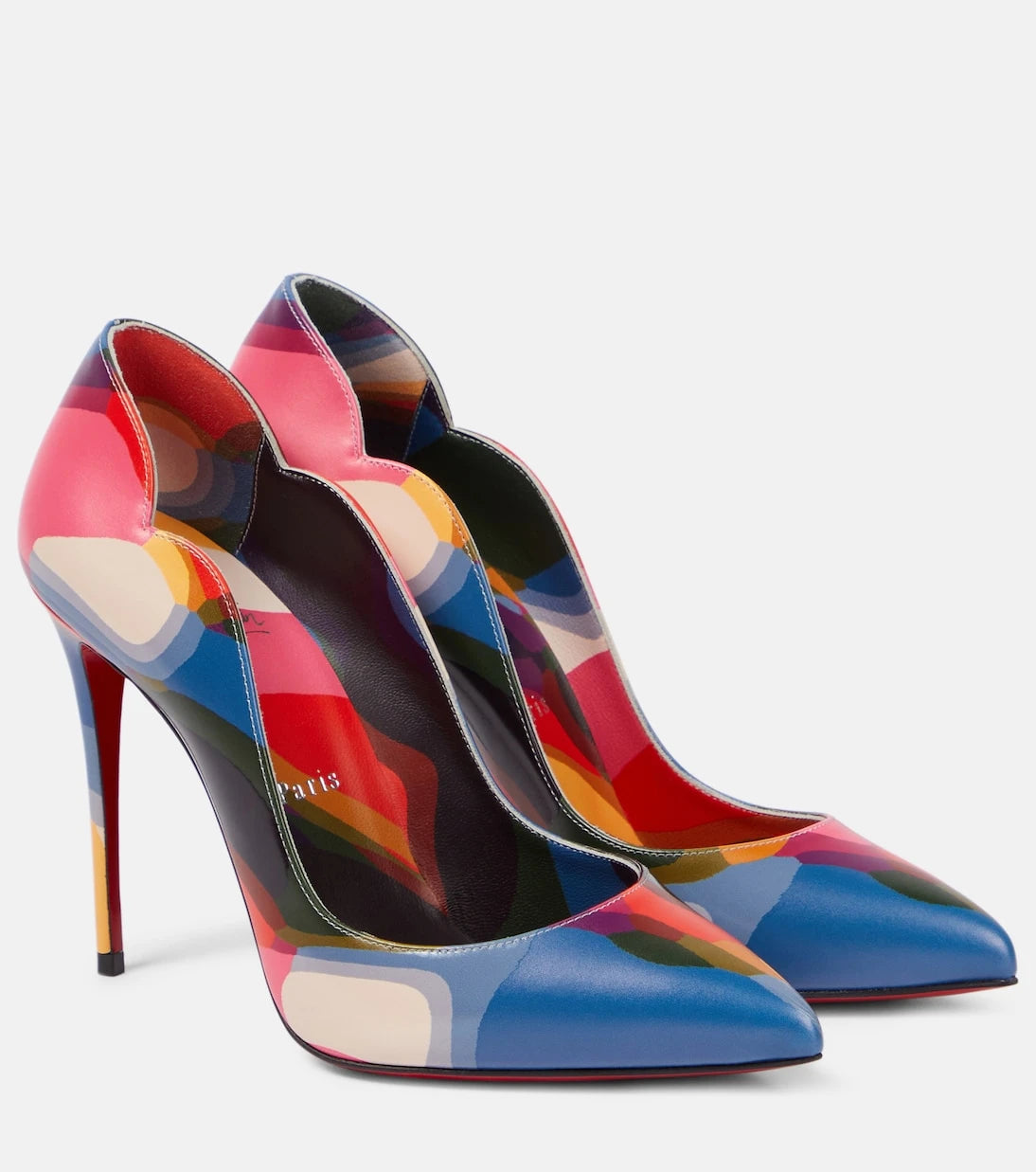 Christian Louboutin - Hot Chick 100 printed leather pumps