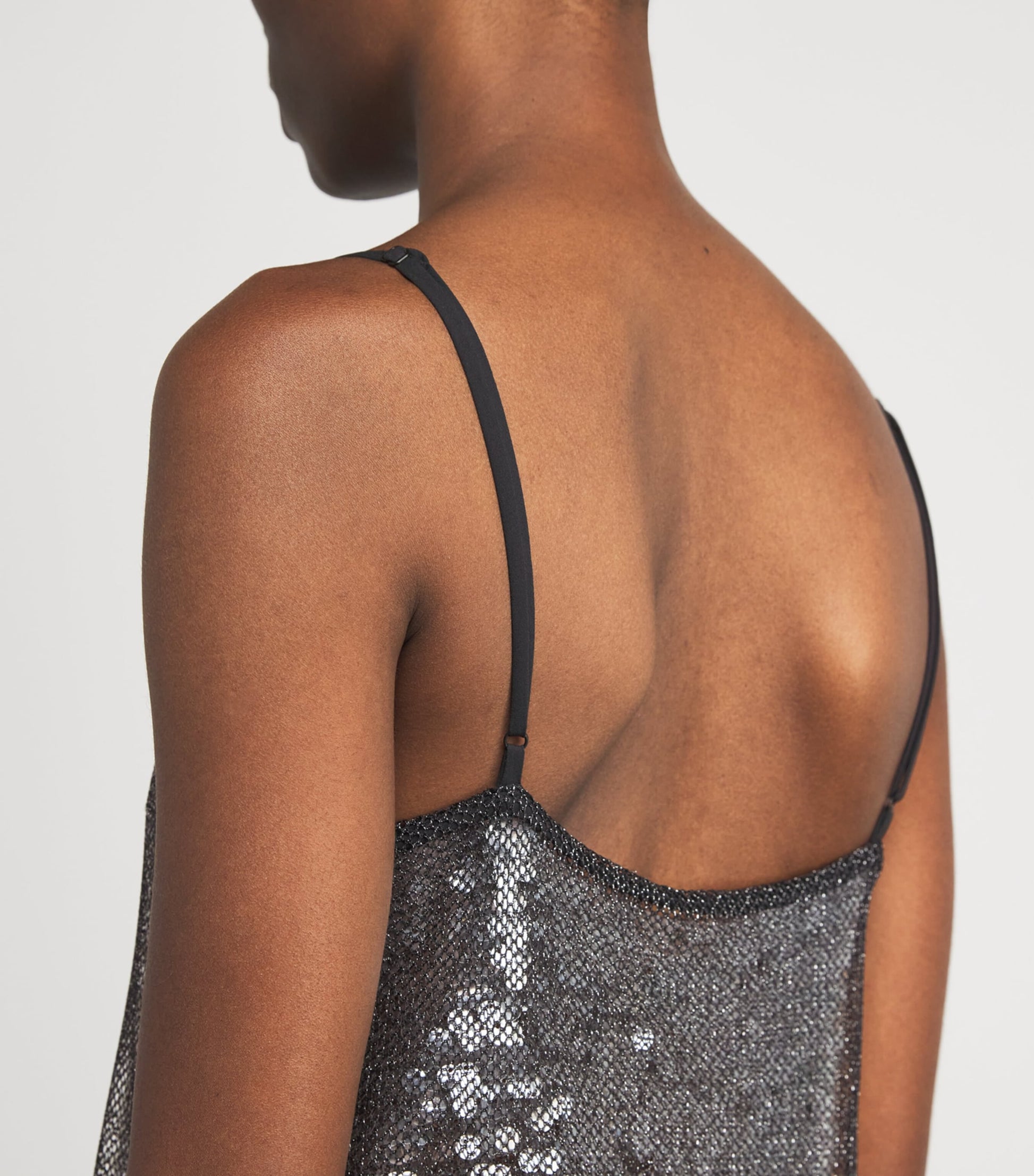 CAMILLA AND MARC Black Sequin Façade Mini Dress