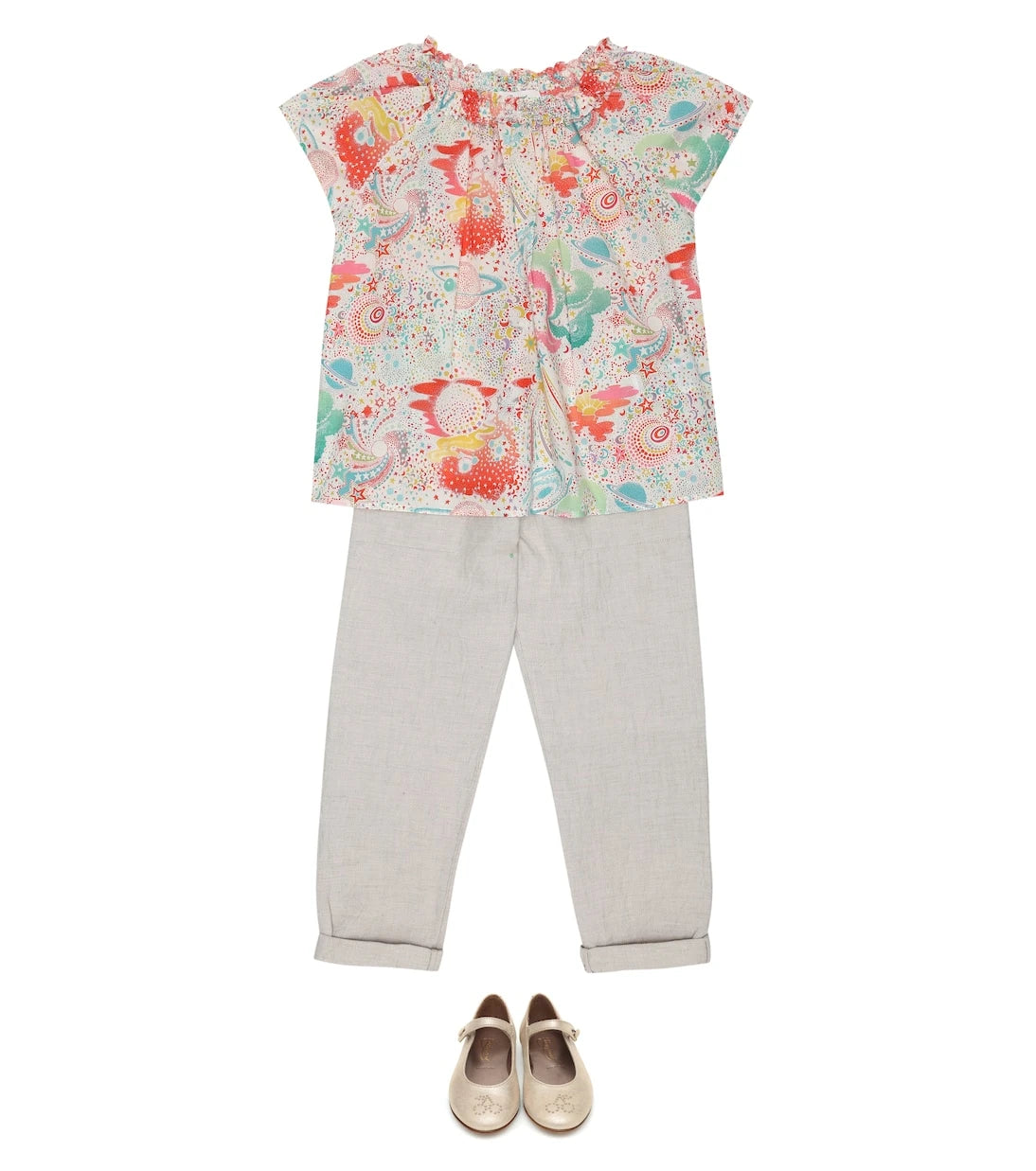 Bonpoint - Nandy cotton-blend chambray pants