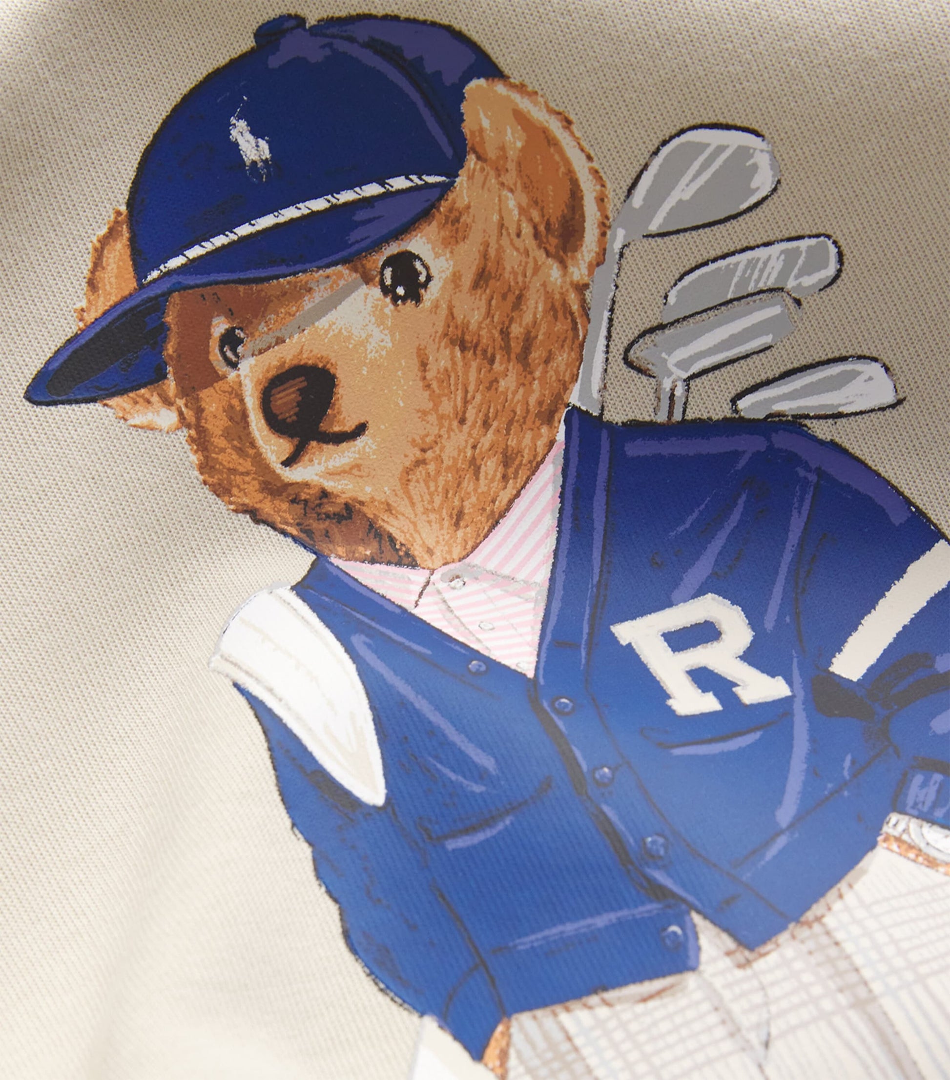 Cotton-Blend Performance Polo Bear Sweatshirt