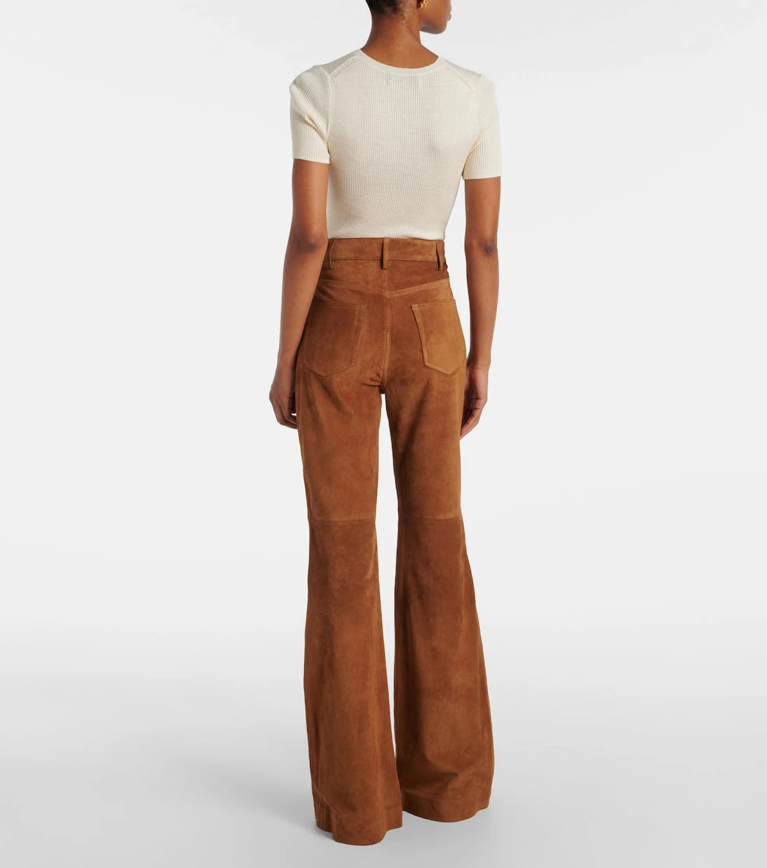 Nili Lotan - Roe suede flared pants