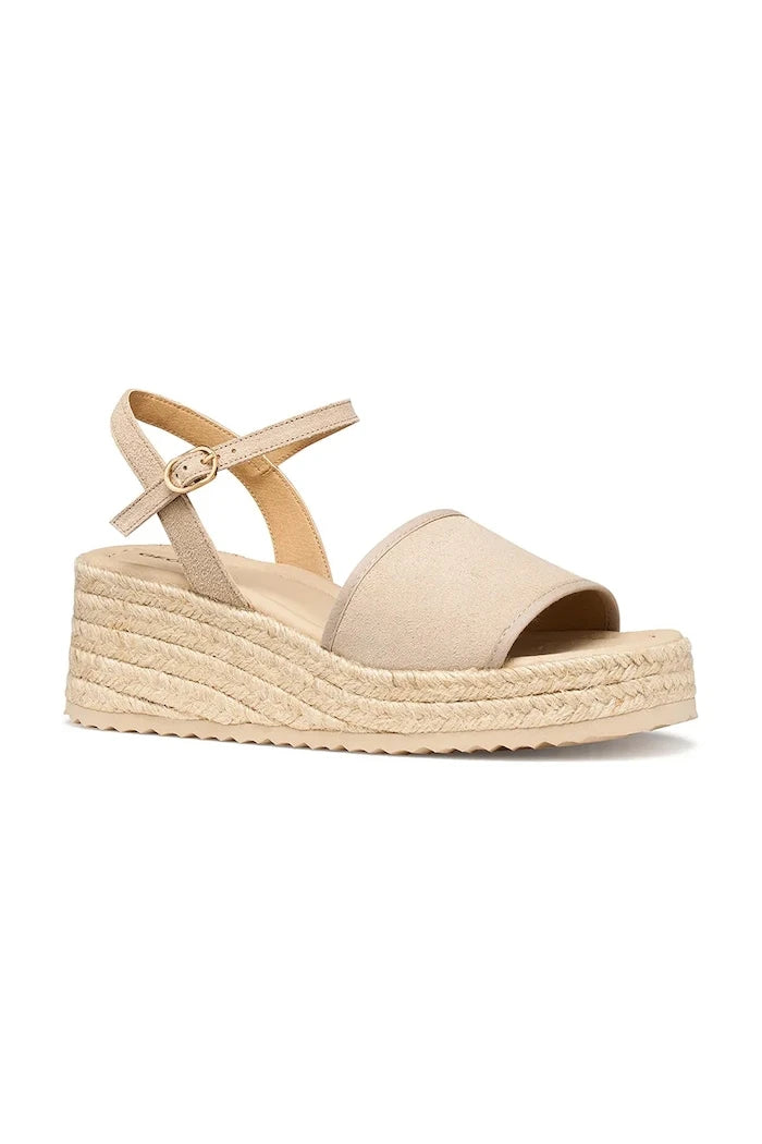 Geox skosik tabanlı kadın deri espadril D ALEMERIA