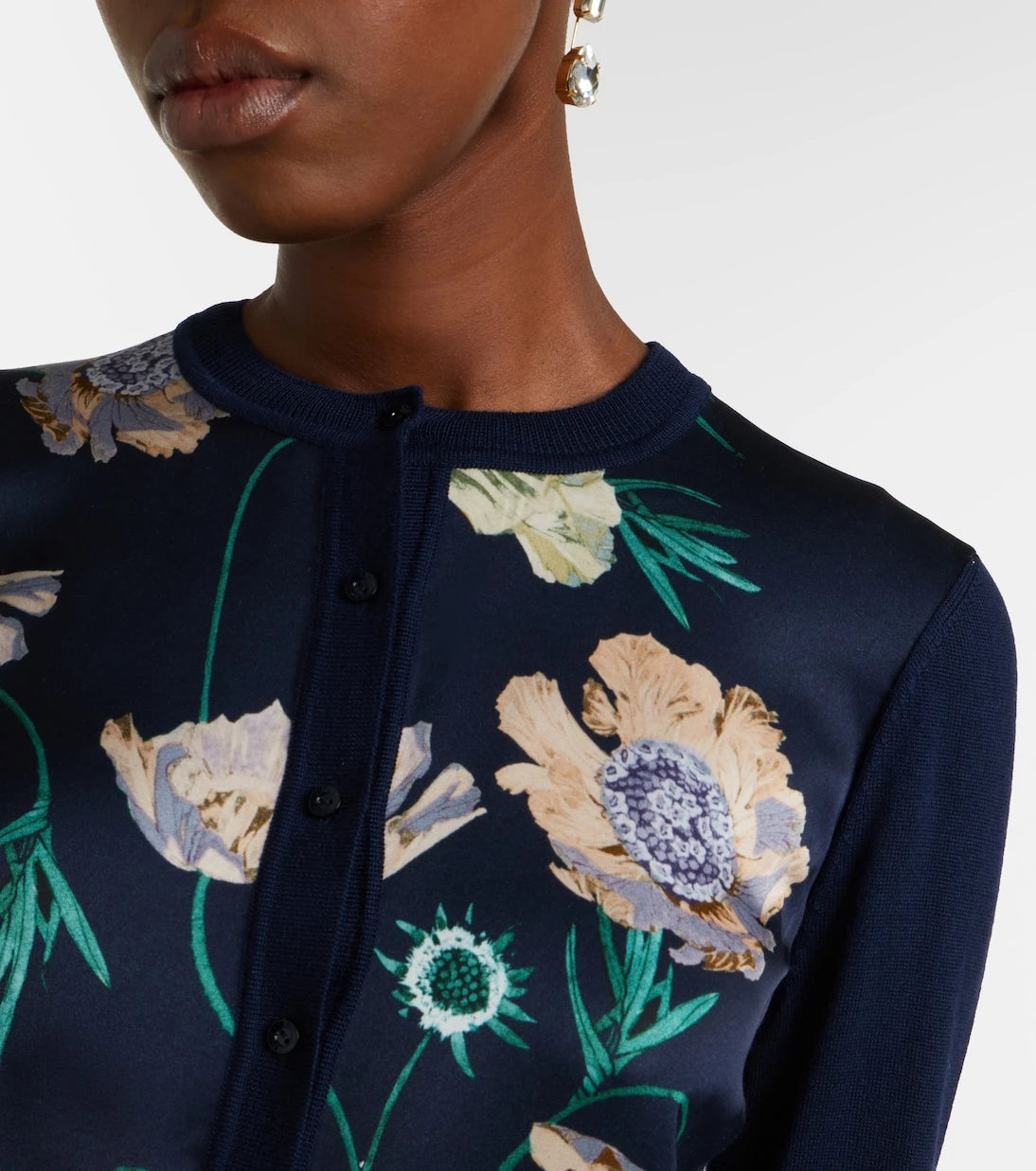 Erdem - Floral wool cardigan