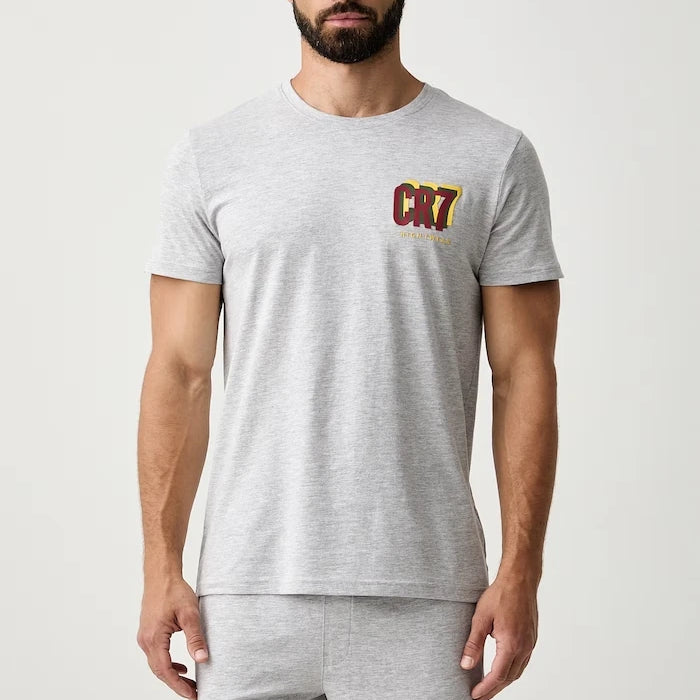 CR7 Cristiano Ronaldo x WORLD CUP 26 erkek iki parçalı pamuklu pijama