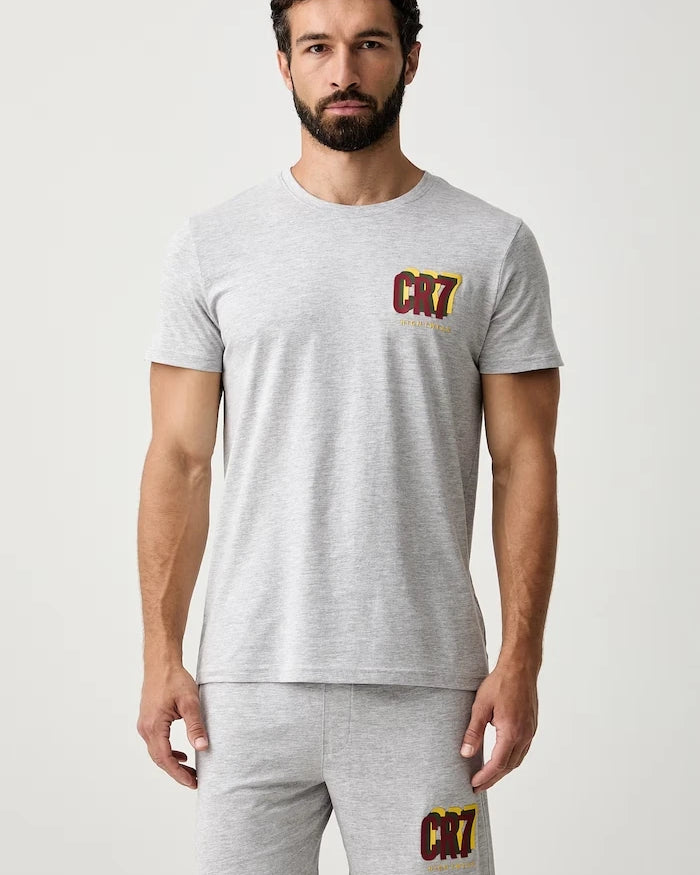CR7 Cristiano Ronaldo x WORLD CUP 26 erkek iki parçalı pamuklu pijama