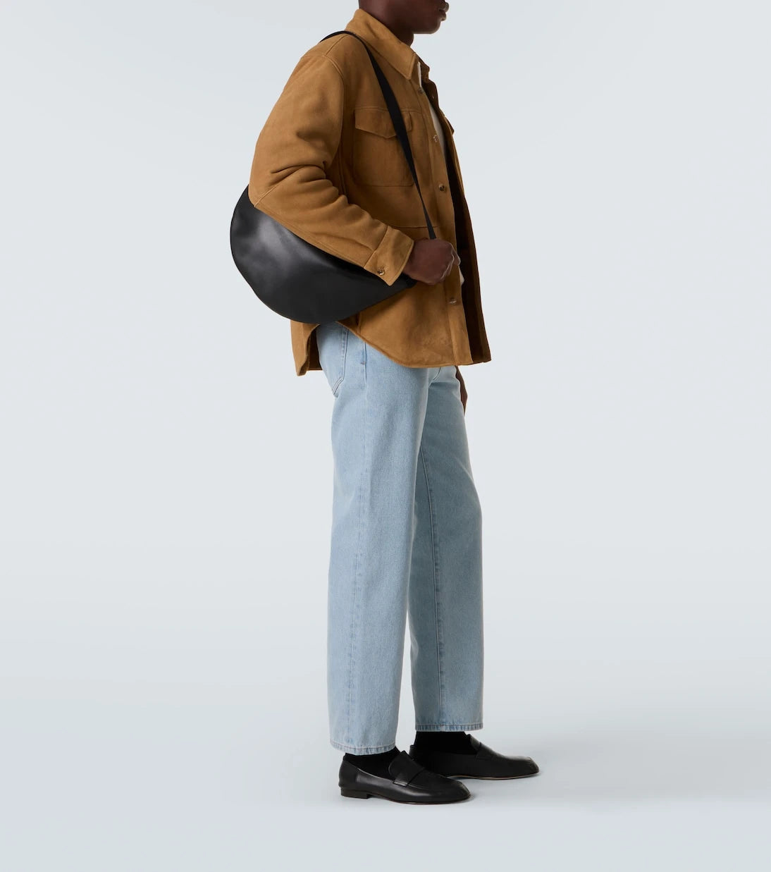 The Row - Crescent leather crossbody bag