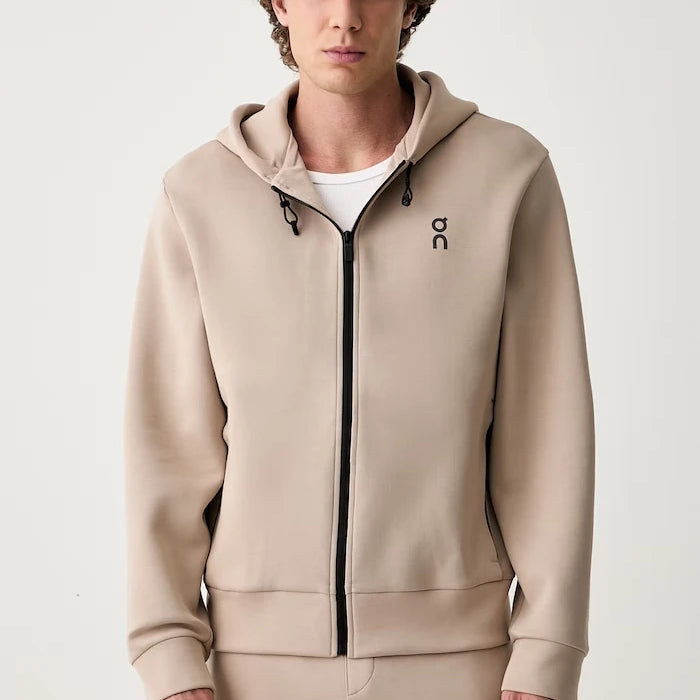 Kapüşonlu, fermuarlı erkek pamuklu sweatshirt Focus Tech