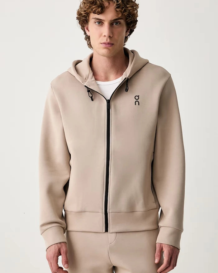 Kapüşonlu, fermuarlı erkek pamuklu sweatshirt Focus Tech