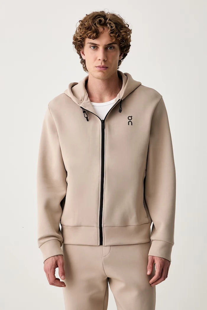 Kapüşonlu, fermuarlı erkek pamuklu sweatshirt Focus Tech