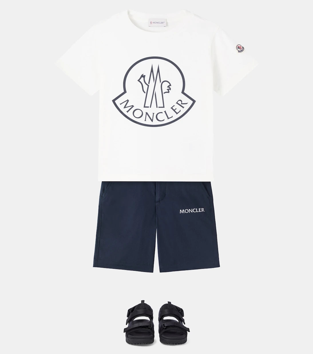 Moncler Enfant - Logo cotton jersey T-shirt
