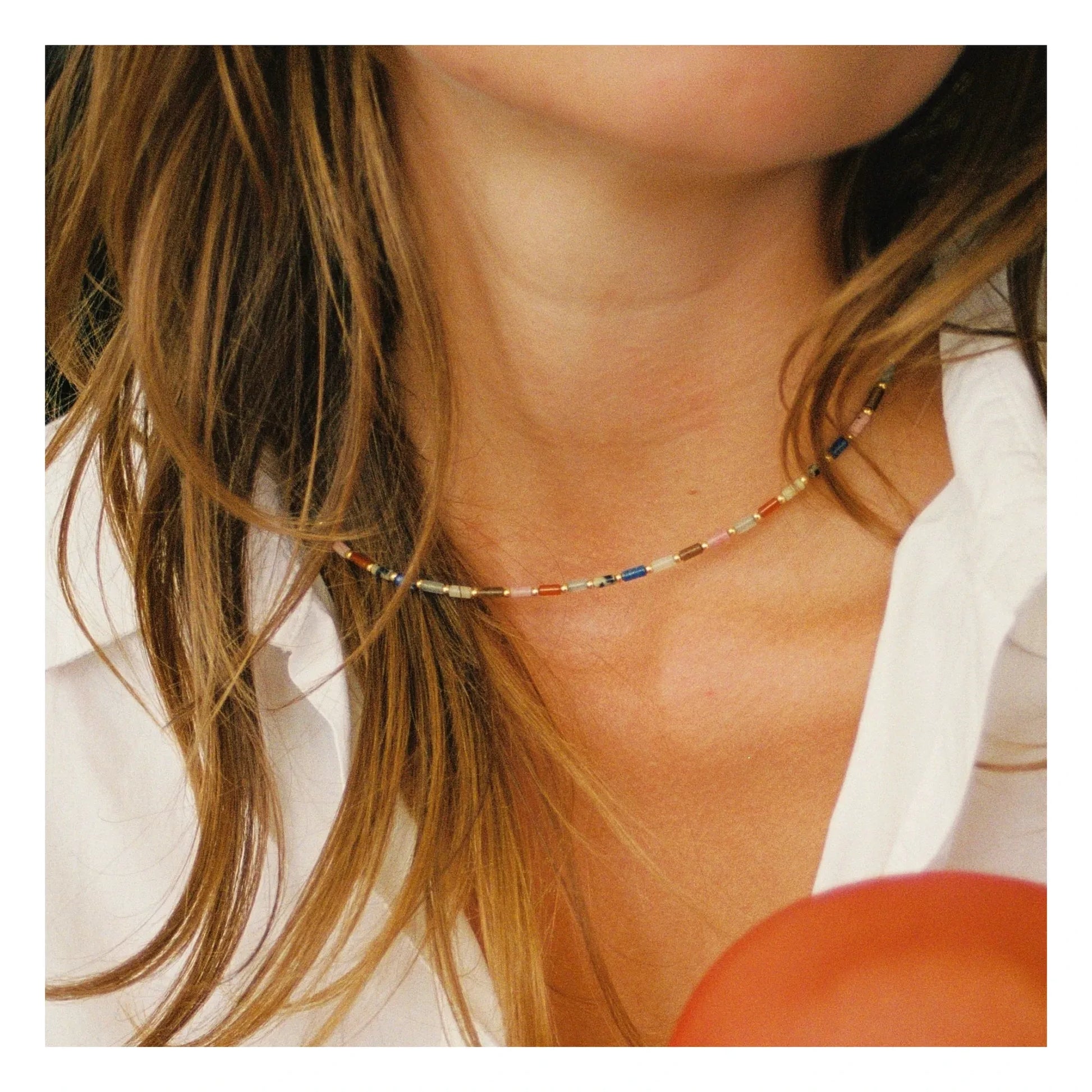 Camille Colette Studio - Baia necklace | Red