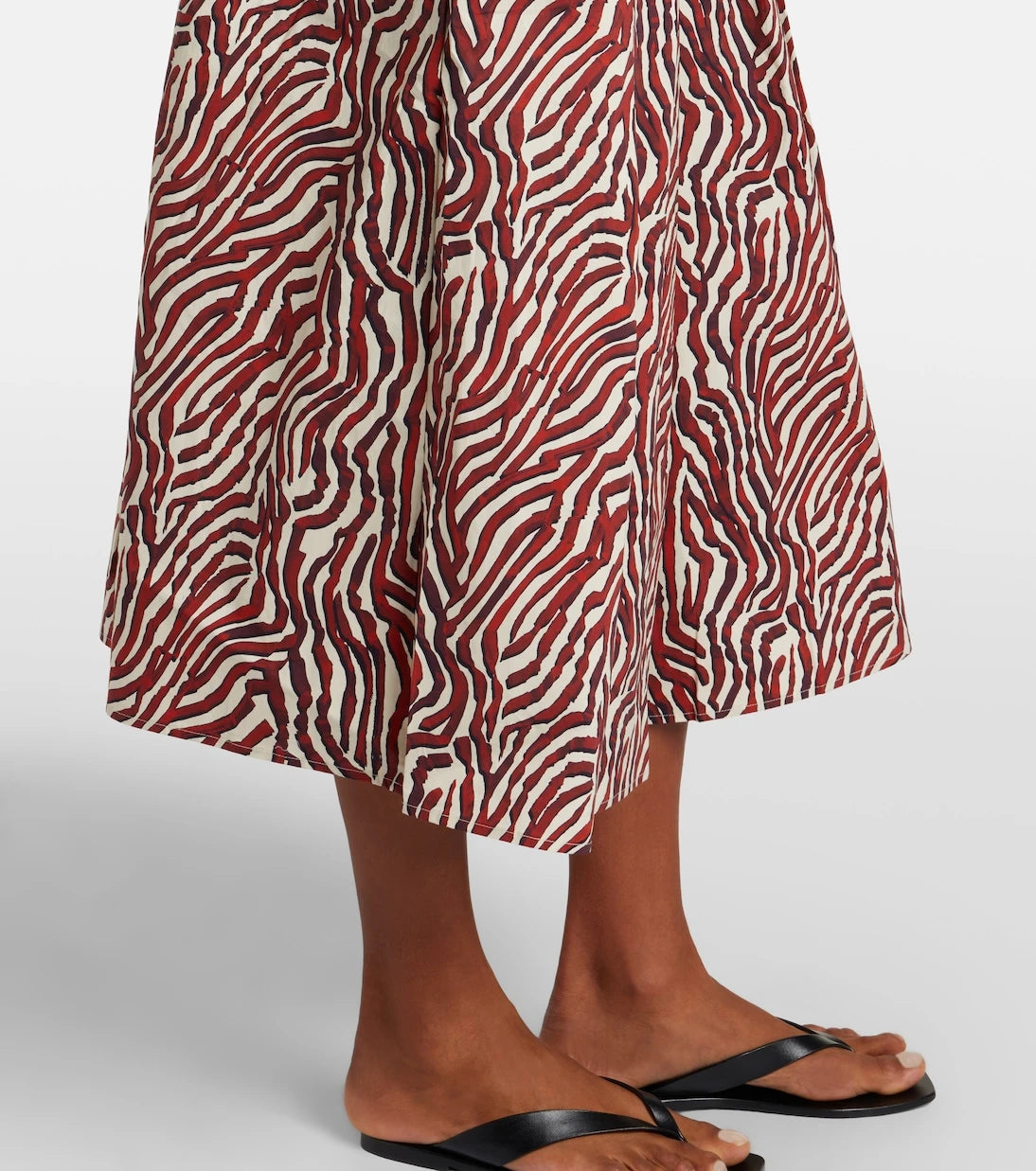 Proenza Schouler - White Label Nessa printed cotton-blend midi skirt