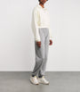Ivory Cropped Cotton-Blend Half-Zip Sweatshirt