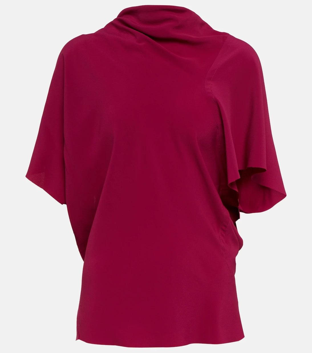 Rick Owens - Asymmetrical silk-blend top