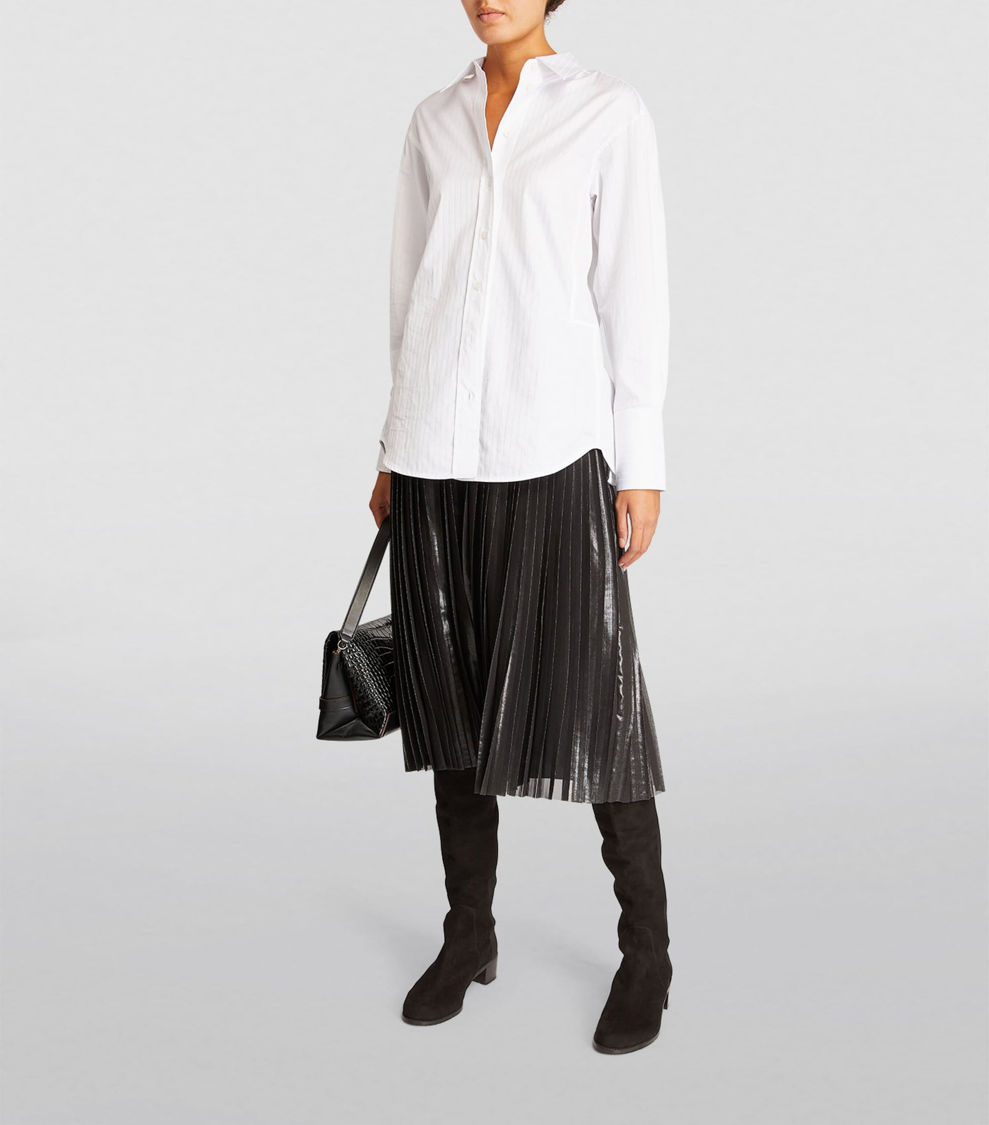 Stuart Weitzman Black Suede Reserve Over-The-Knee Boots 40