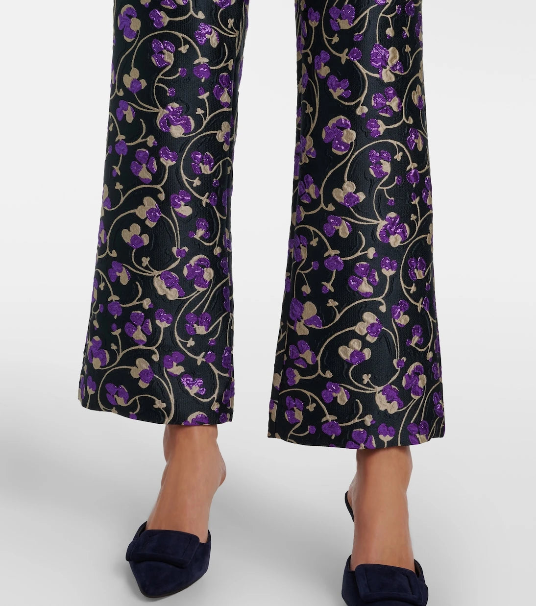 La DoubleJ - 24/7 Honeysuckle jacquard straight pants