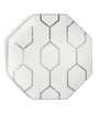 Gio Platinum Octagonal Plate (23cm)