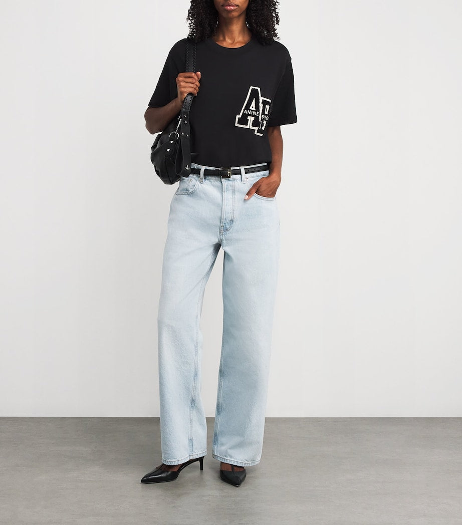 Black Chenille Patch Lili T-Shirt