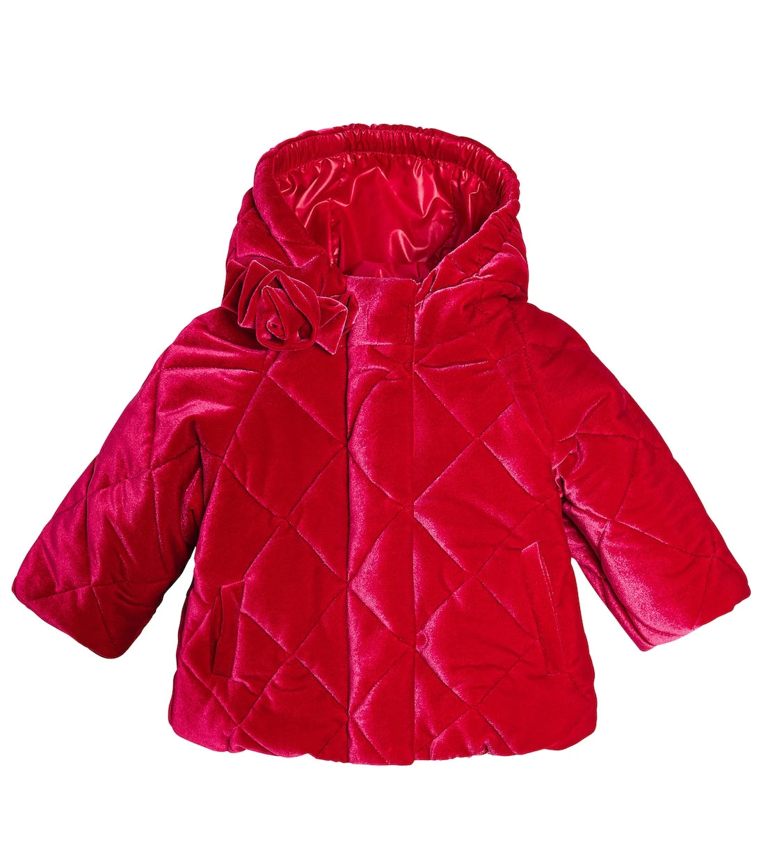 Monnalisa - Baby quilted velvet jacket