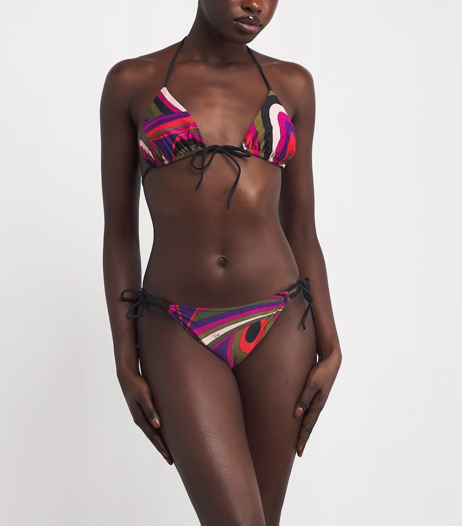 Multi Iride Triangle Bikini Top