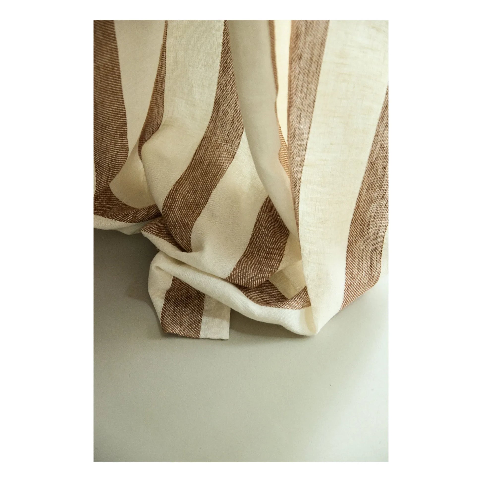 Gabrielle Paris - Bastide washed linen curtain | Terracotta