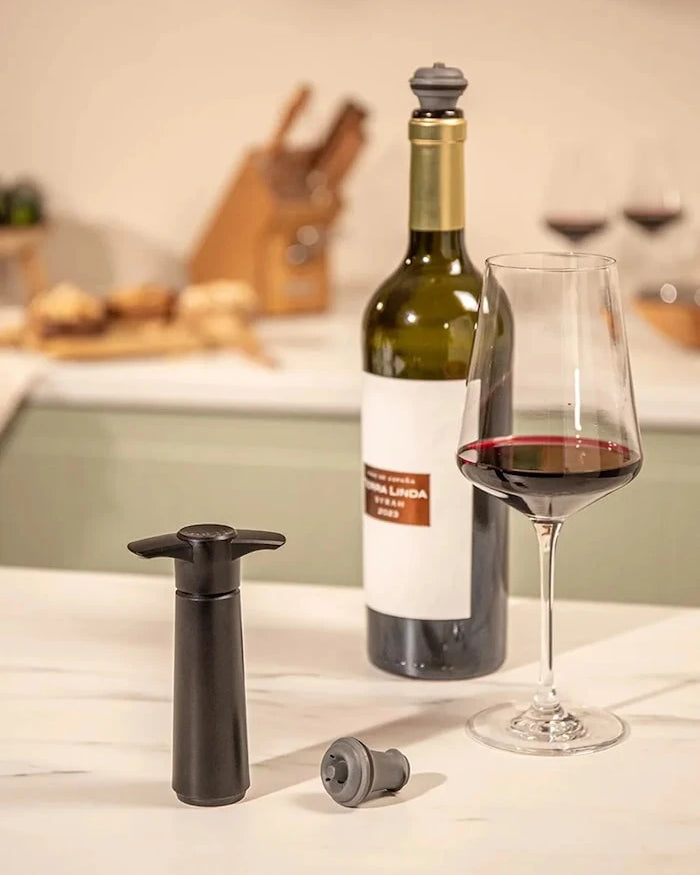 Вакуумна помпа и запушалка Vacu Vin Wine Saver 8,5 x 22,3 x 4,3 cm (3 броя)