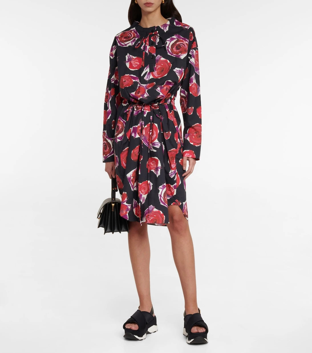 Marni - Floral cotton midi dress