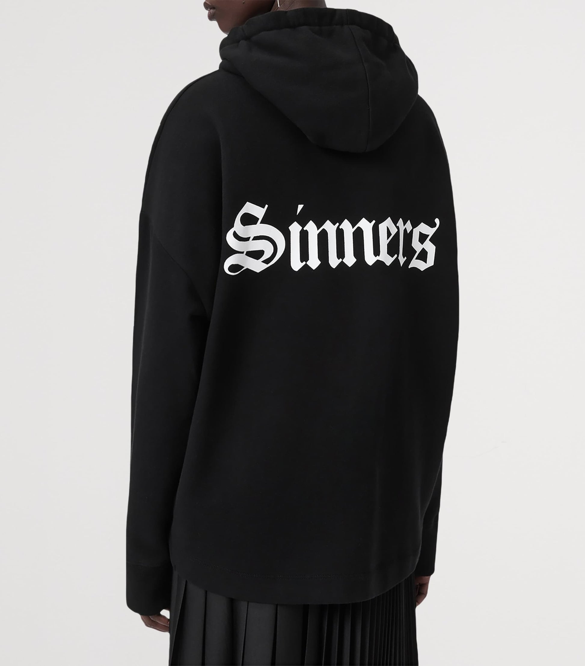 Black Cotton Saint Etie Hoodie