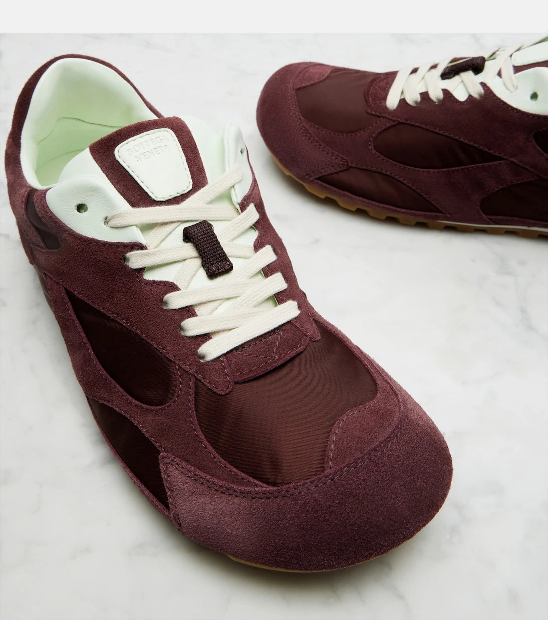 Bottega Veneta - Orbit Flash suede-trimmed sneakers