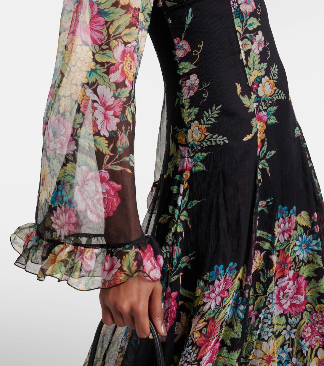 Etro - Floral silk chiffon gown