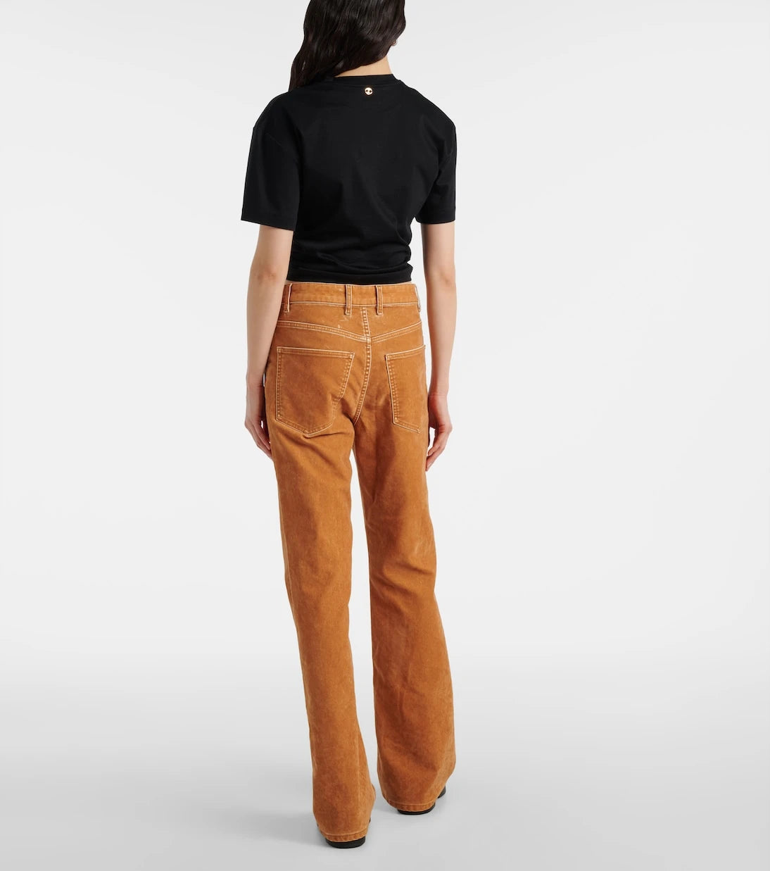 Rabanne - High-rise straight jeans
