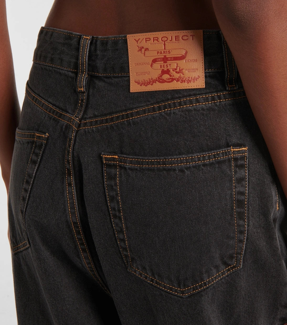 Y/Project - Evergreen Draped Cuff wide-leg jeans