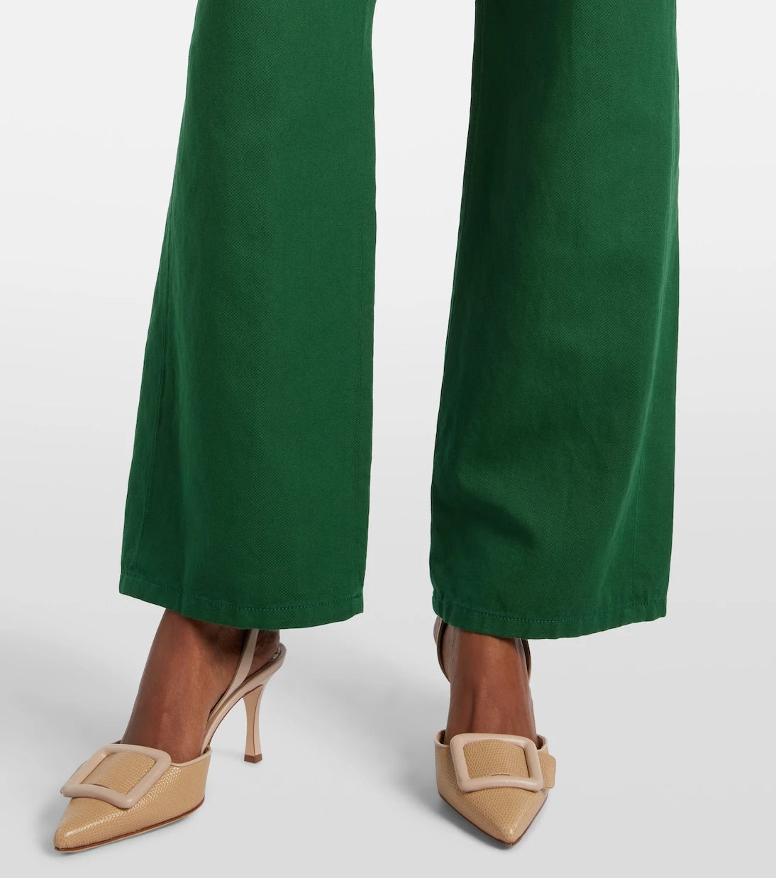 'S Max Mara - Onorata cotton and linen wide-leg pants