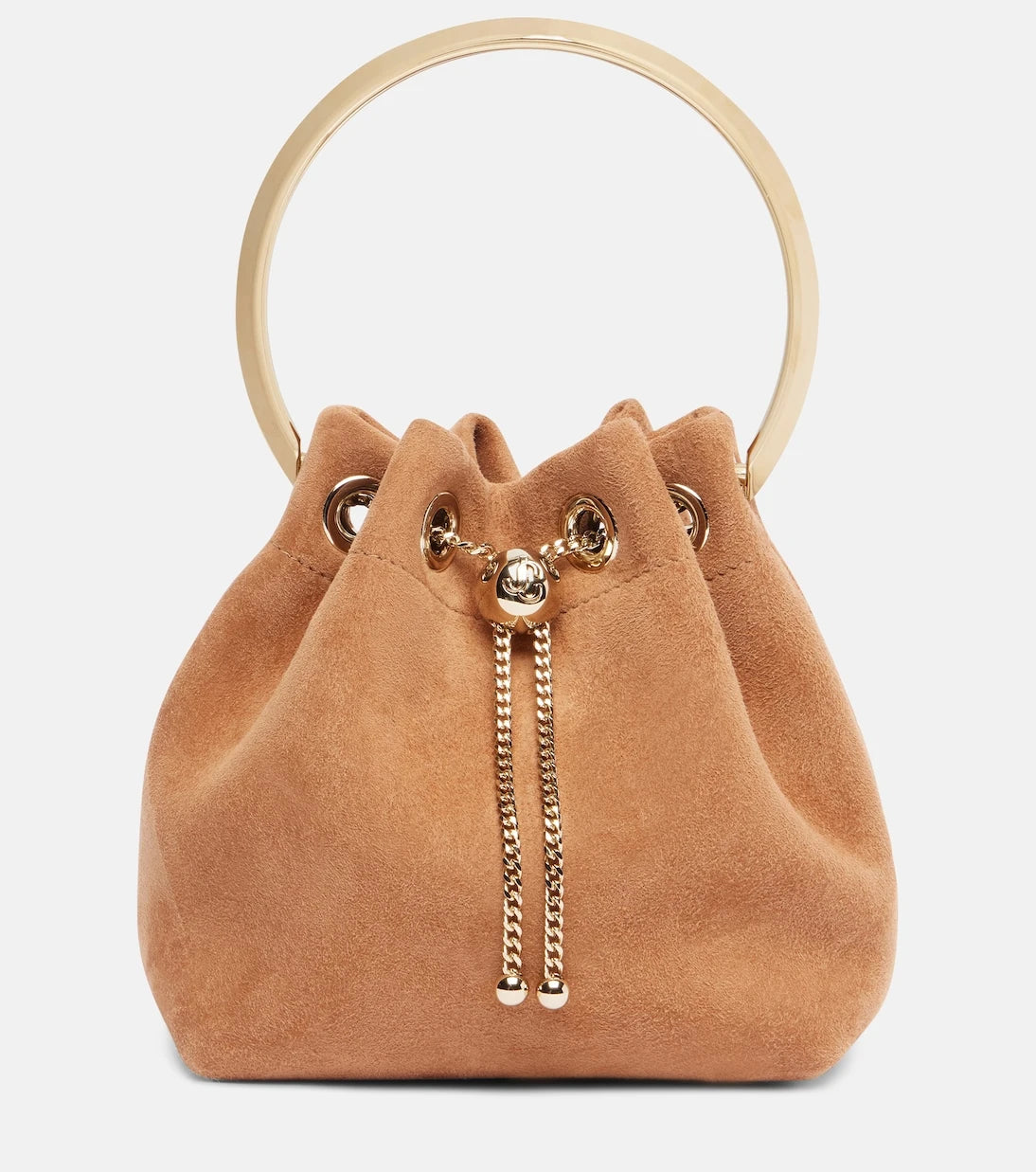 Jimmy Choo - Bon Bon Small suede bucket bag