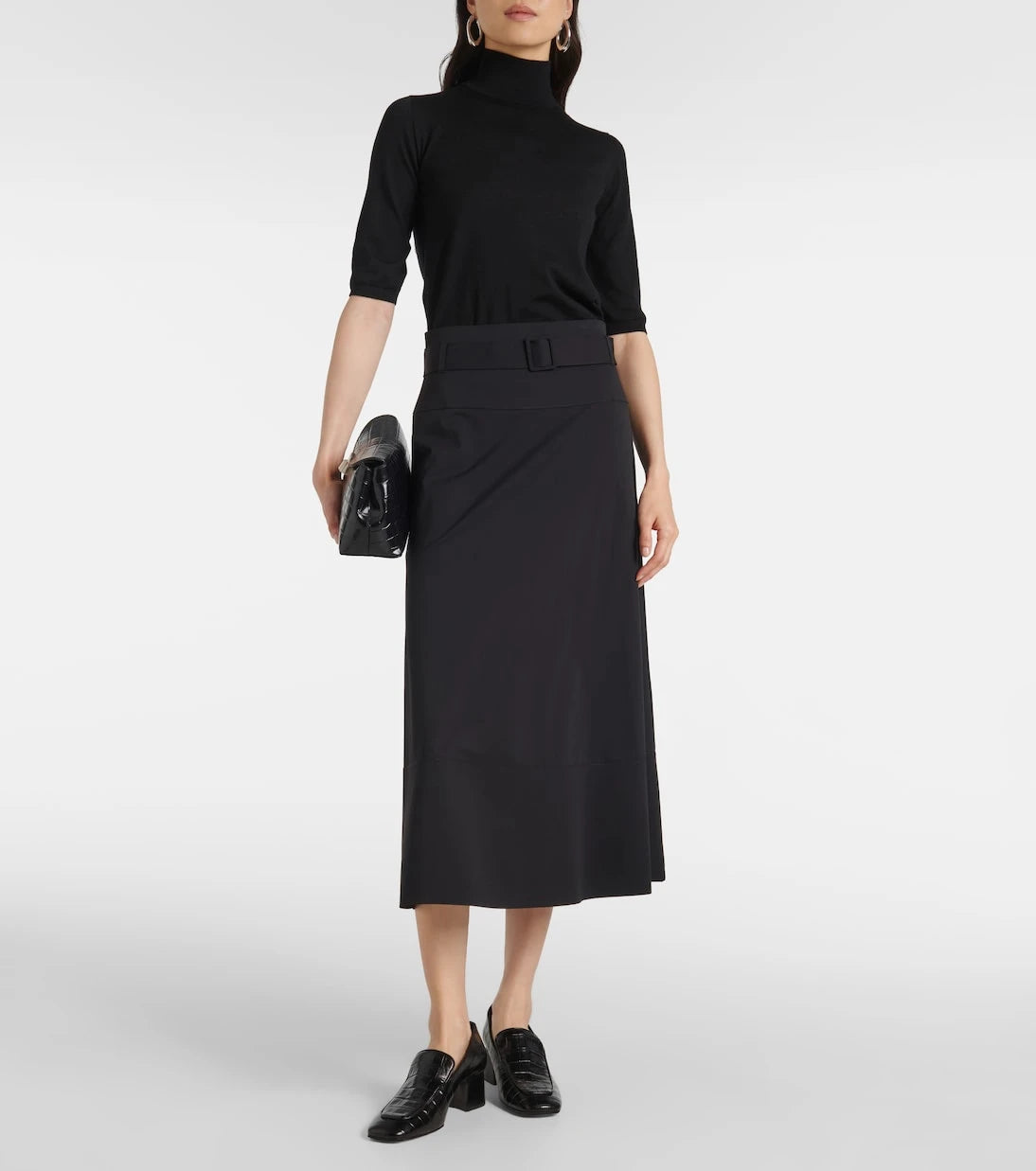 Max Mara - Leisure jersey midi skirt