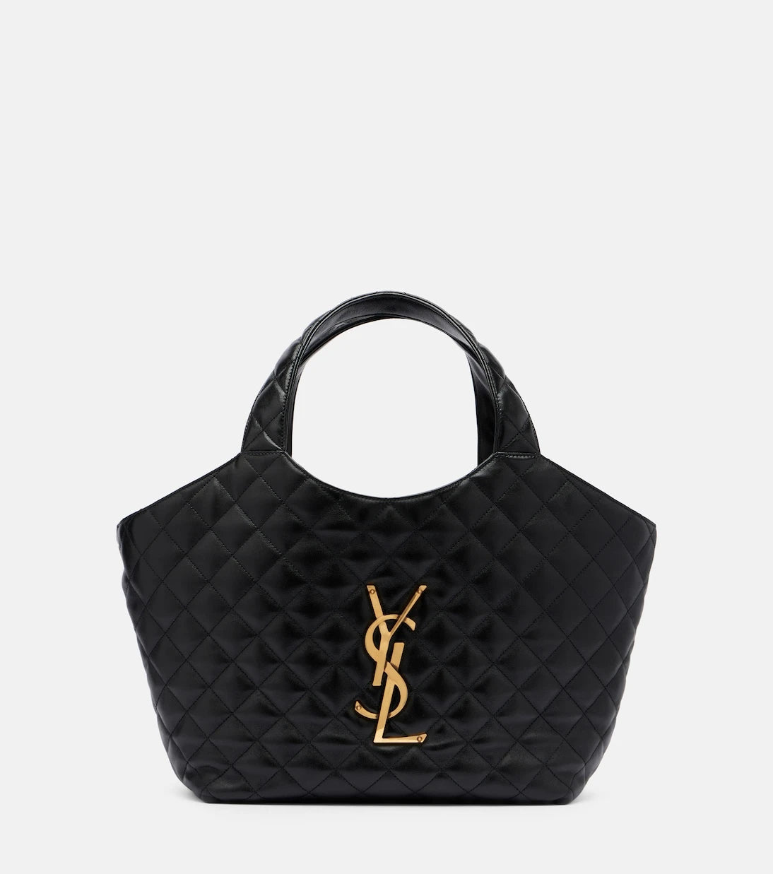 Saint Laurent - حقيبة كتف إيكار متوسطة مبطّنة من الجلد