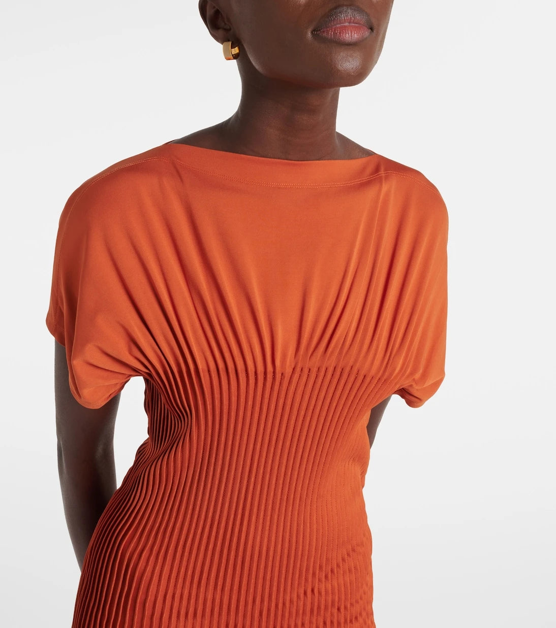 Toteme - Pleated jersey maxi dress