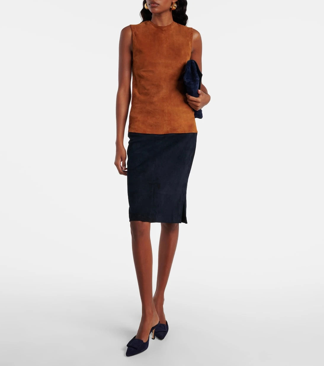 Stouls - Miuccia suede top