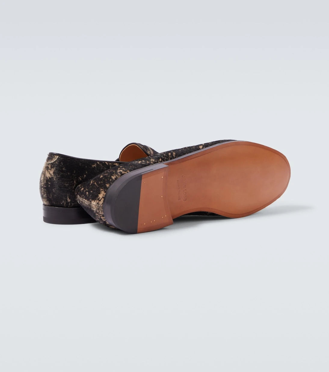 John Lobb - Lopez calf hair penny loafers