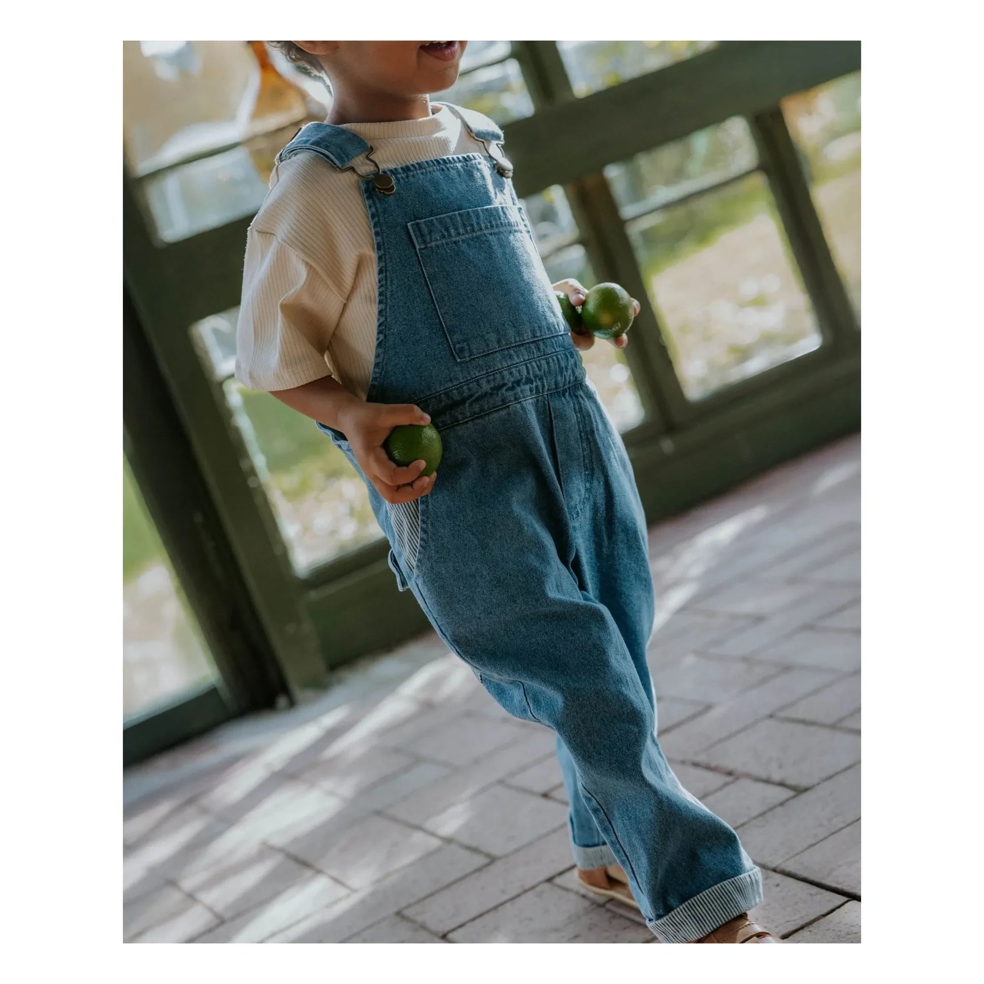 Fliink - Don Denim Dungarees | Light Blue