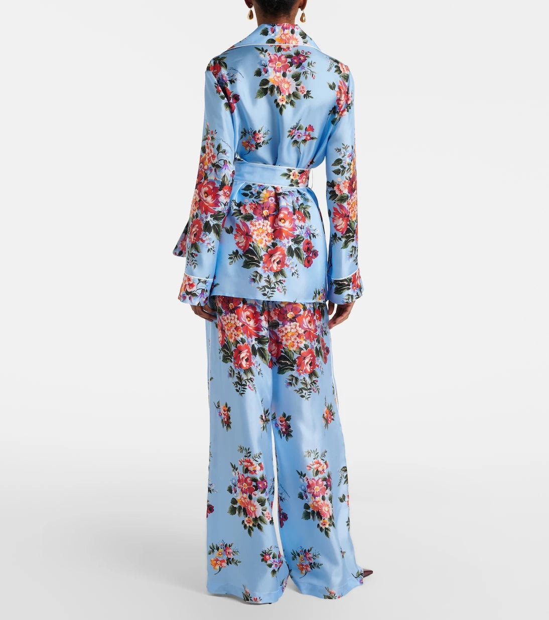 Dolce&Gabbana - Floral silk wide-leg pants