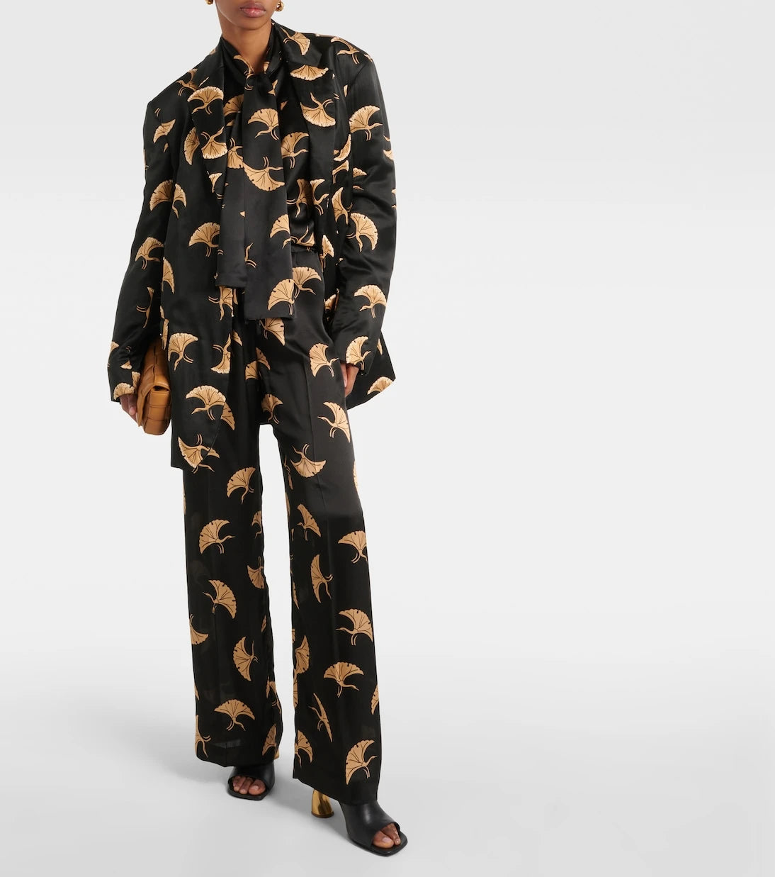 Dries Van Noten - Printed satin blazer