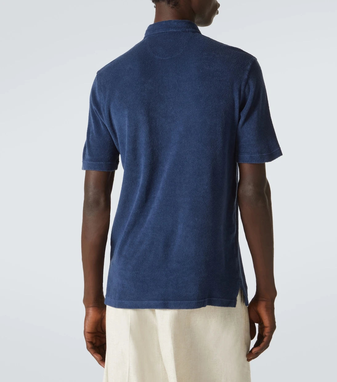Fedeli - Cotton terry polo shirt